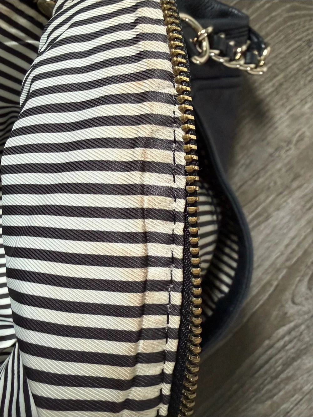 Kate Spade Black Leather Shoulder Hobo Bag